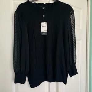 Brand New Adrianna Papell Black Blouse